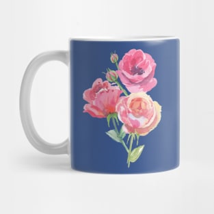 watercolor pink roses Mug